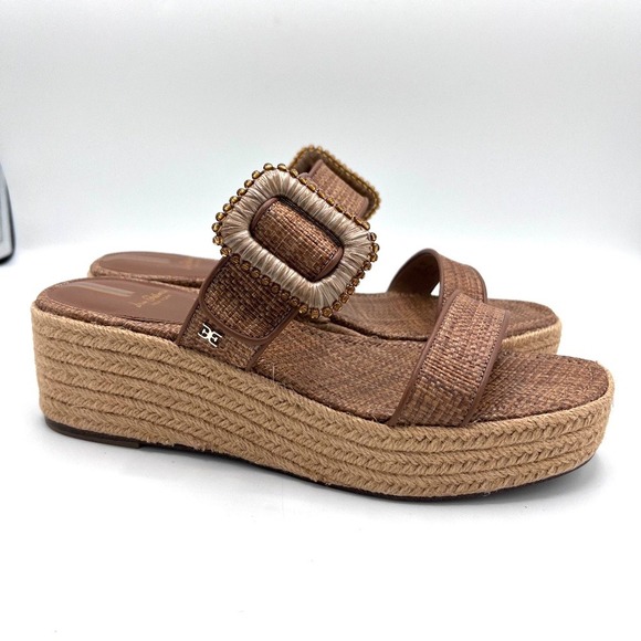 Sam Edelman Womens Chase Sz‎ 10 Woven Slip On Wedges Espadrilles Shoes NWOT - Picture 7 of 16